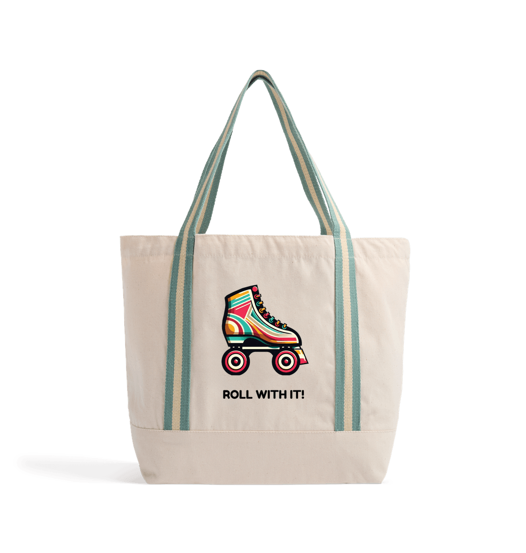 Natural/Sage Green Sample Organic Beach Bag