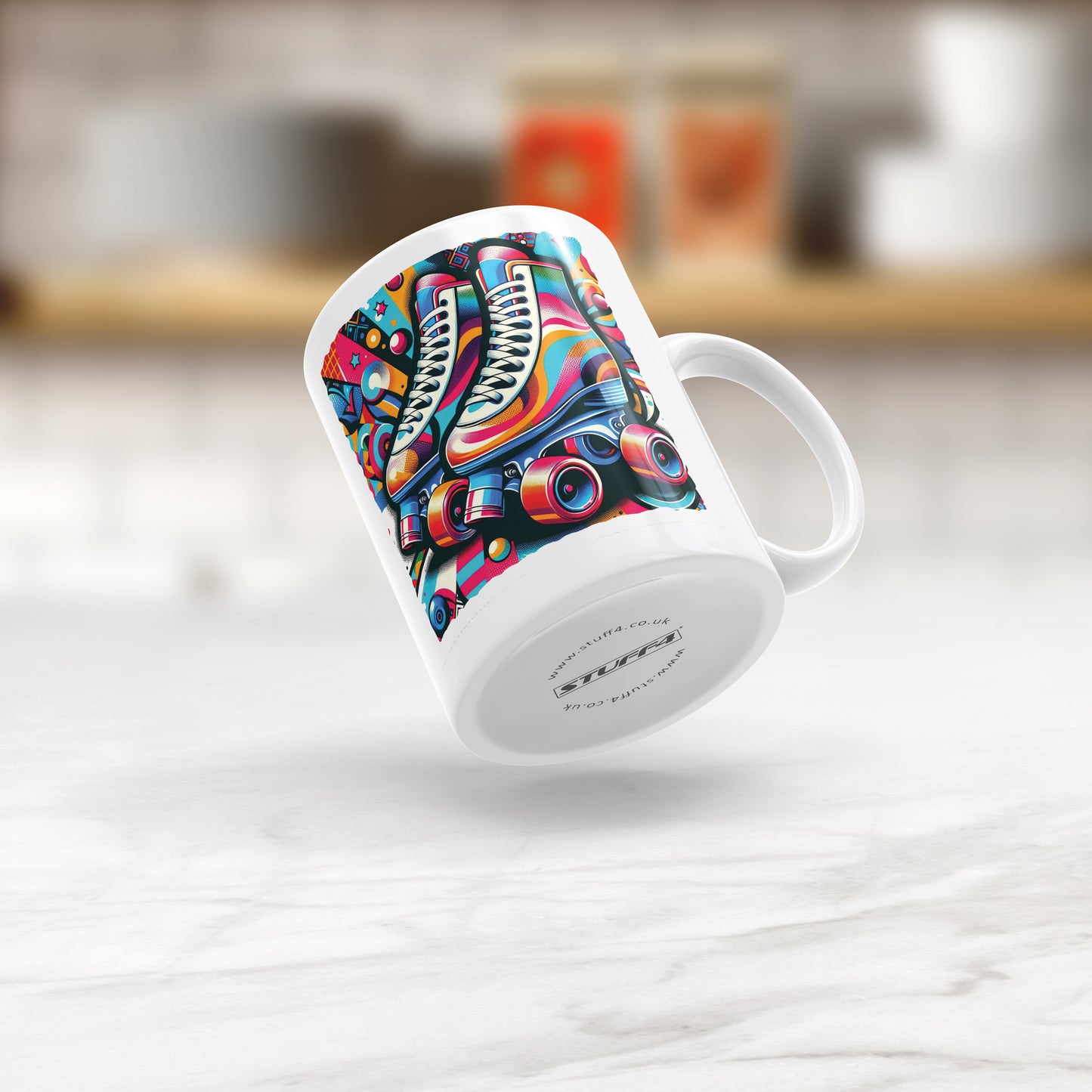 Pop Art Roller Skating Mug (03)
