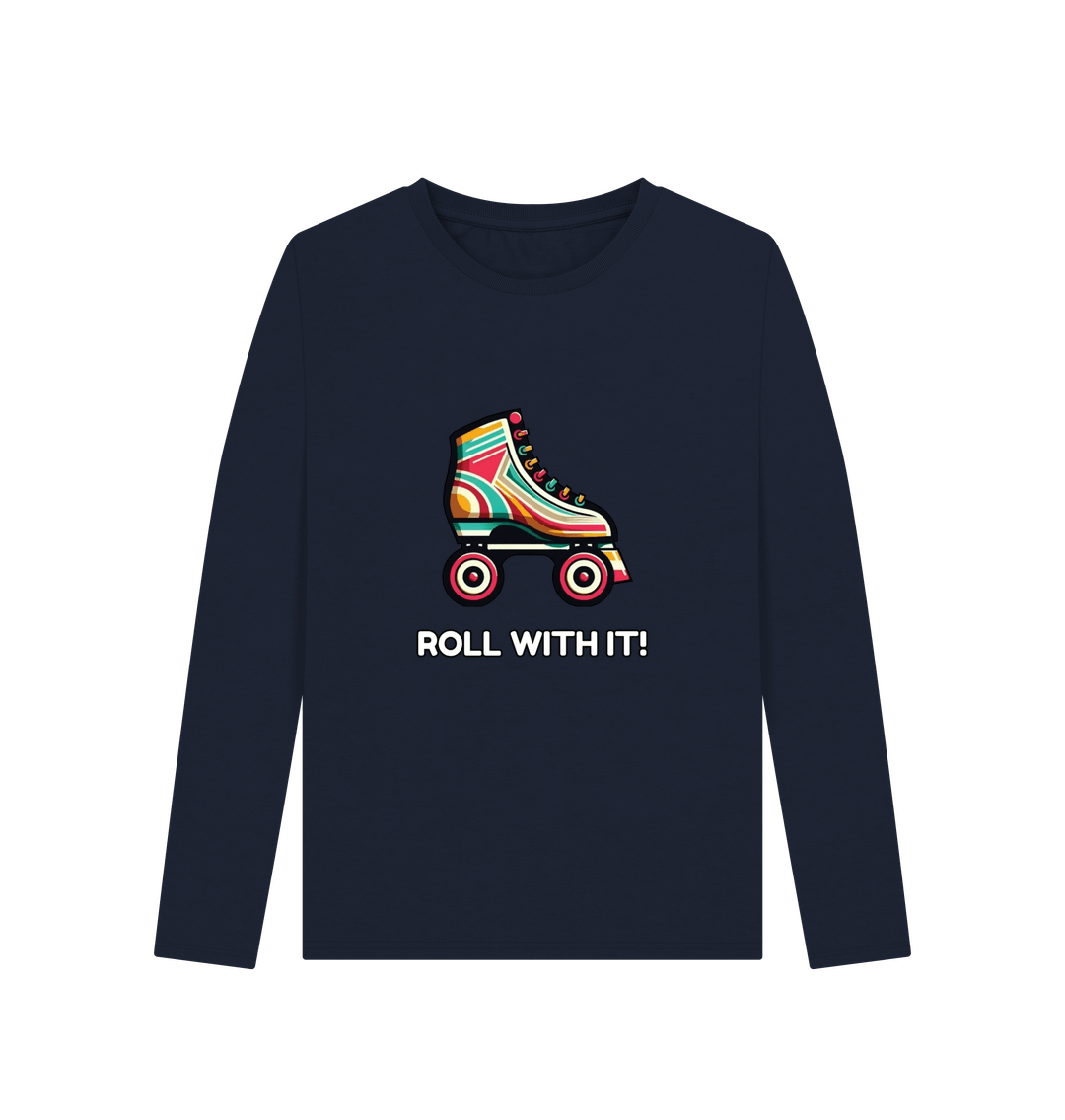 Navy Blue Sample Women's Long Sleeve T-shirt