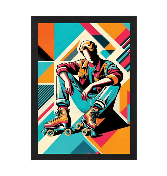 Black Frame Sample Portrait Art Print