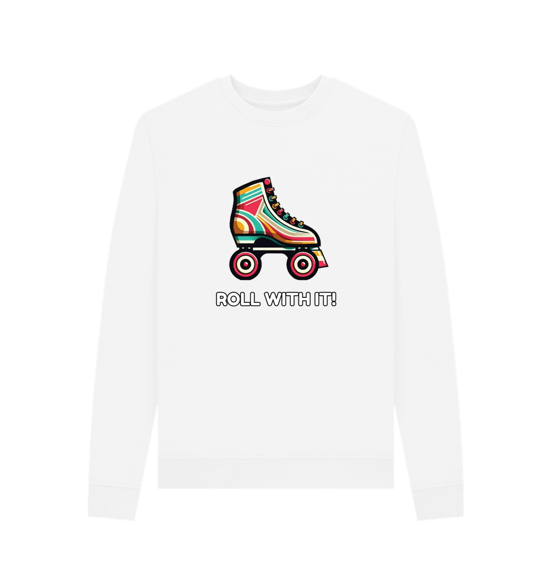 White Sample Women's Crewneck Sweater