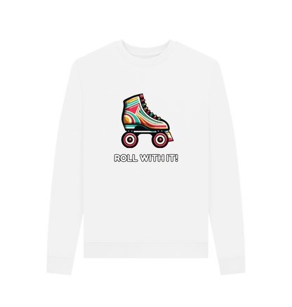 White Sample Women's Crewneck Sweater
