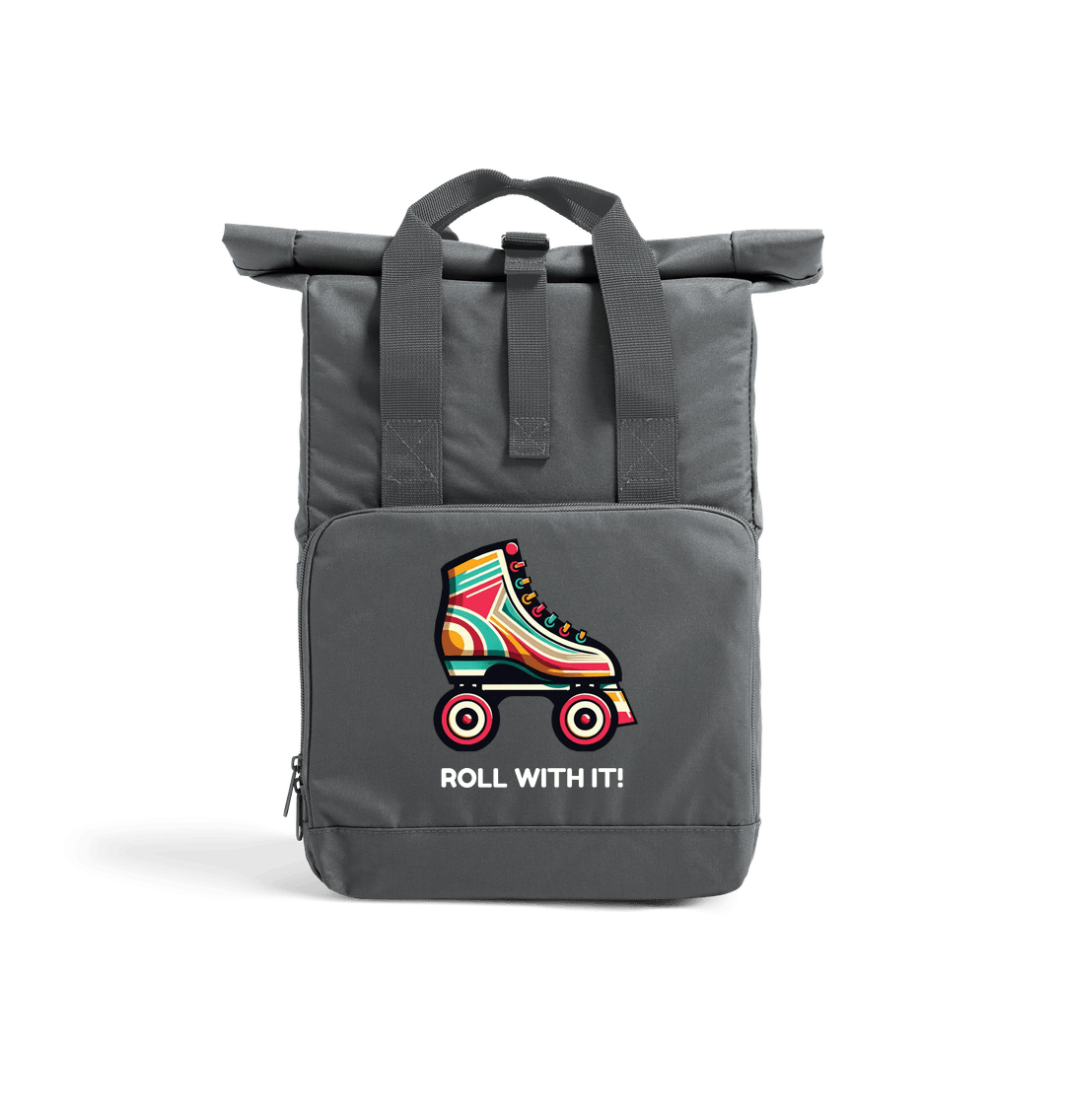 Graphite Grey Sample Recycled Twin handle Roll-Top Backpack