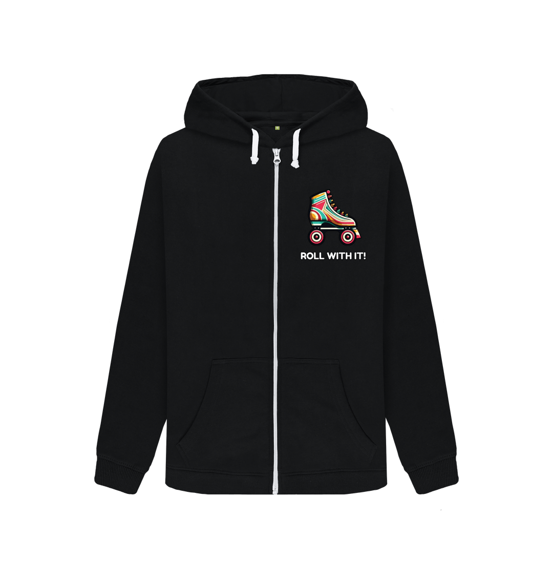 Black Sample Womens Zip Thru Sweat