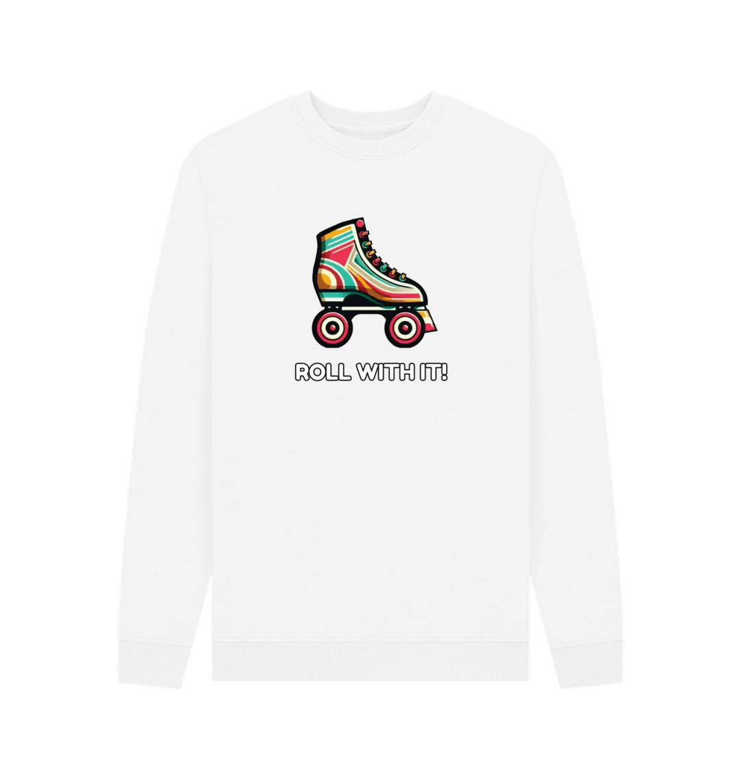White Sample Men's Crew Neck Sweater