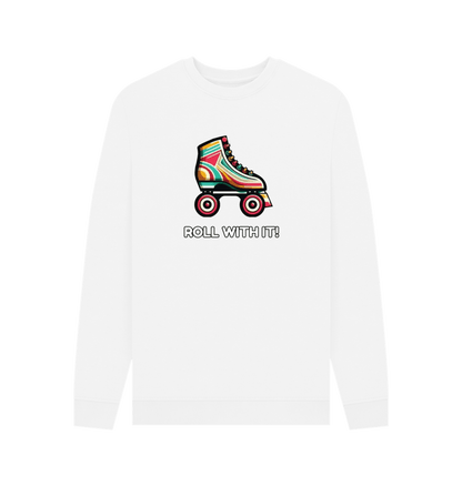 White Sample Men's Crew Neck Sweater
