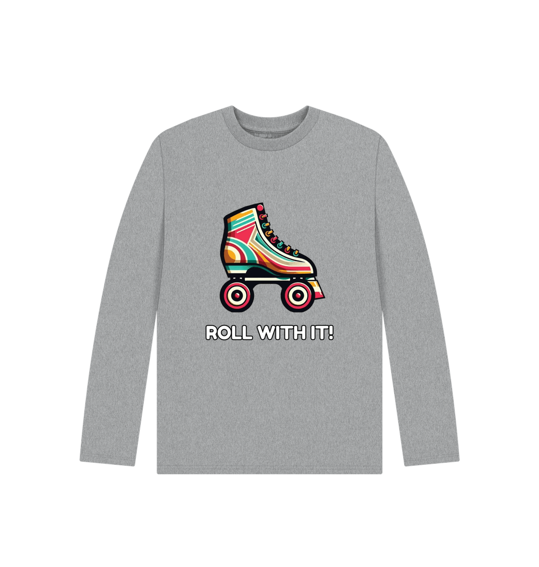 Athletic Grey Sample Kids' Organic Long Sleeve T-shirt