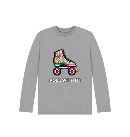 Athletic Grey Sample Kids' Organic Long Sleeve T-shirt