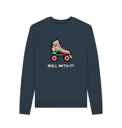 Navy Blue Sample Women's Crewneck Sweater