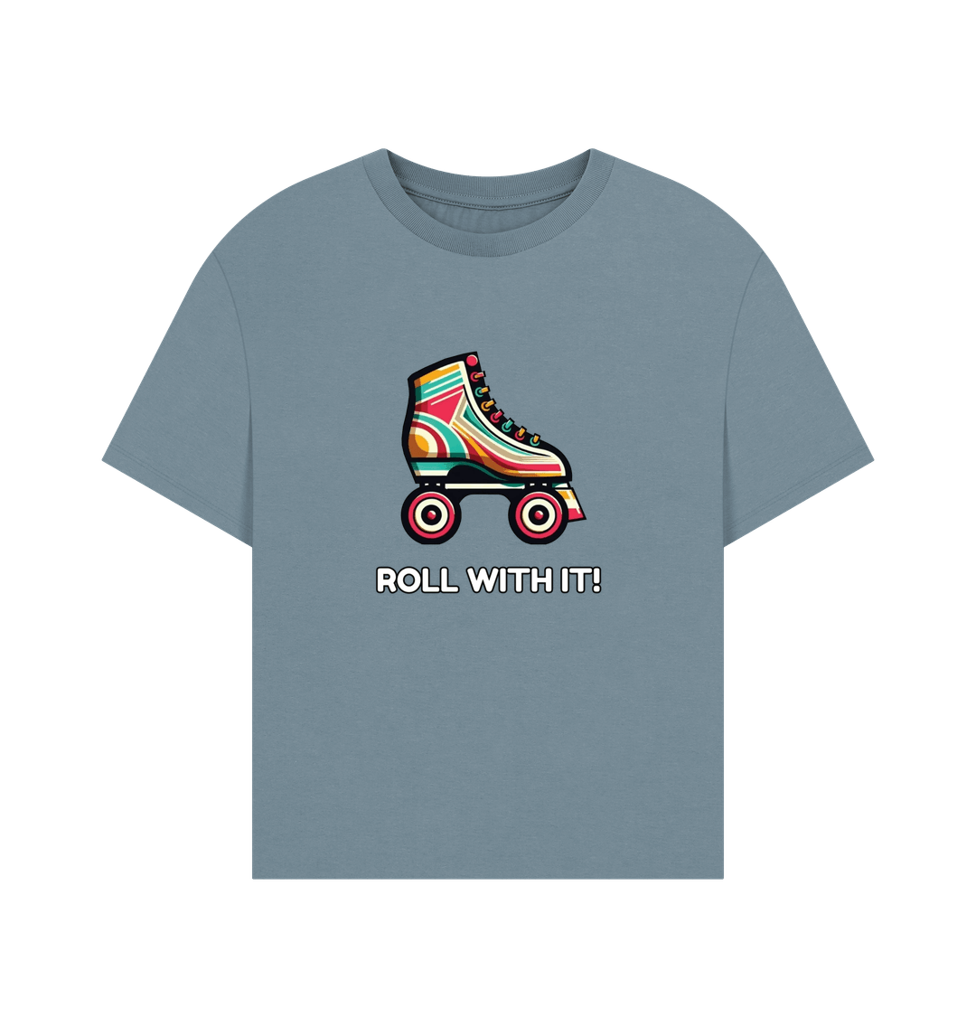 Stone Blue Sample Women's Oversized Tee