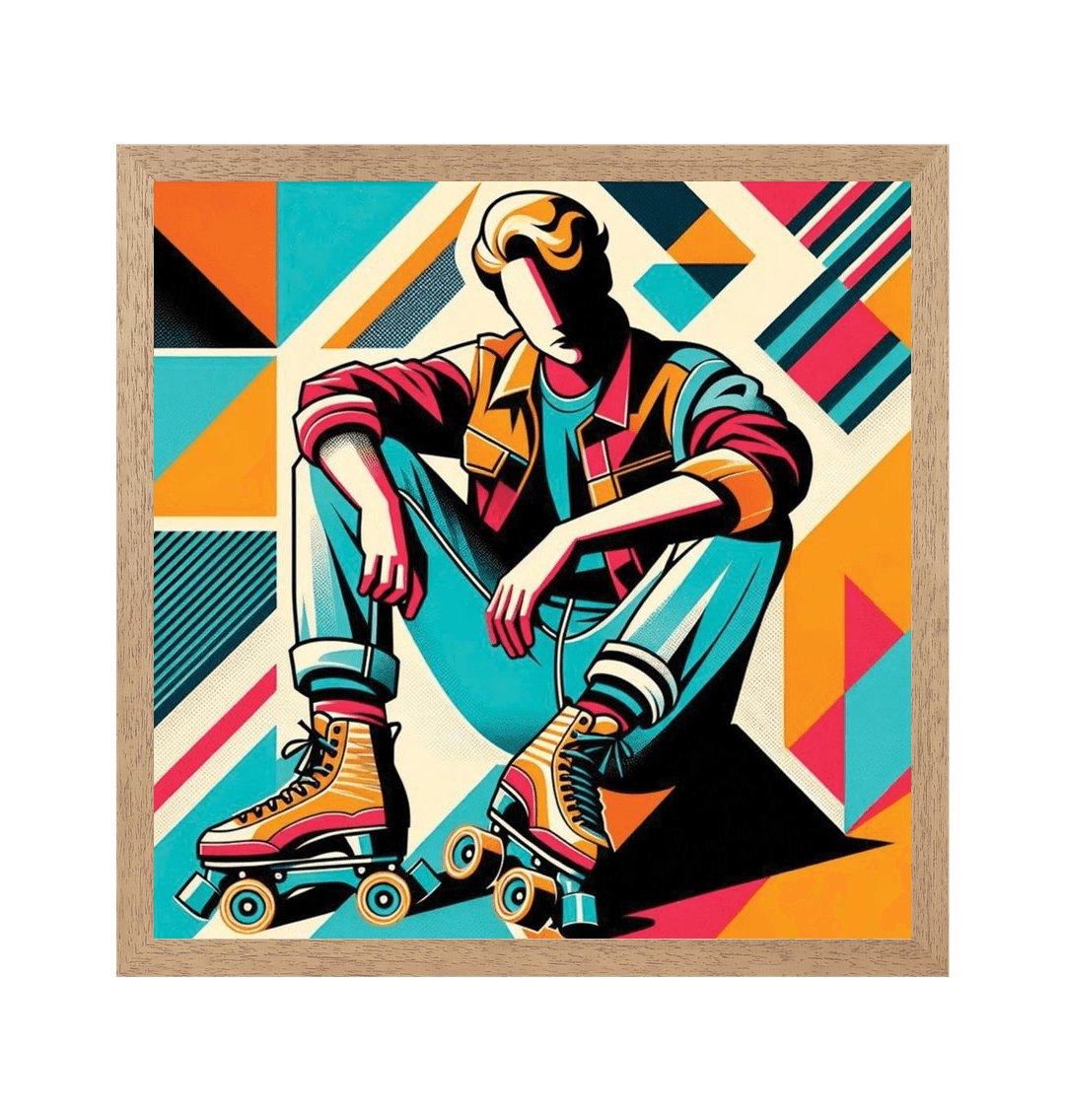 Natural Frame Sample Square Art Print