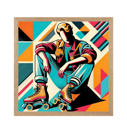 Natural Frame Sample Square Art Print