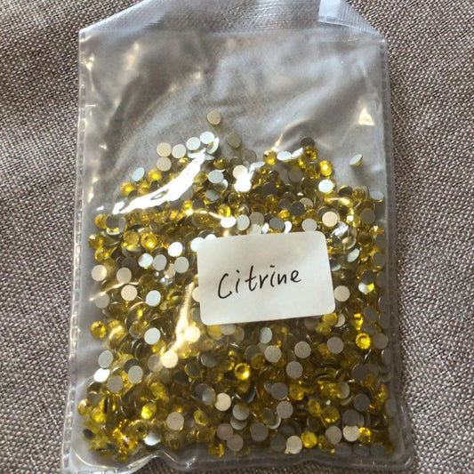 Citrine - SS16 Non Hotfix Crystal Rhinestone Gems 1440pcs