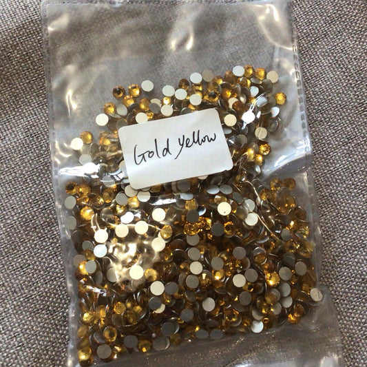 Gold Yellow - SS16 Non Hotfix Crystal Rhinestone Gems 1440pcs