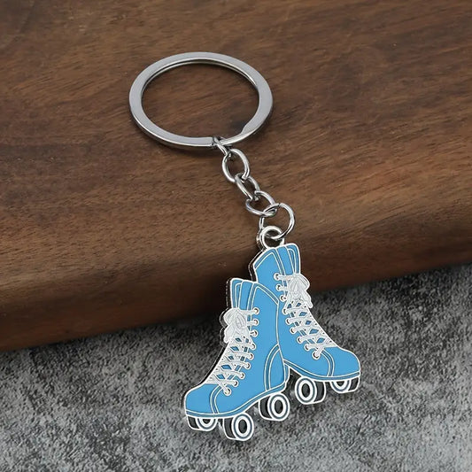 Roller Skates Keyring - Blue