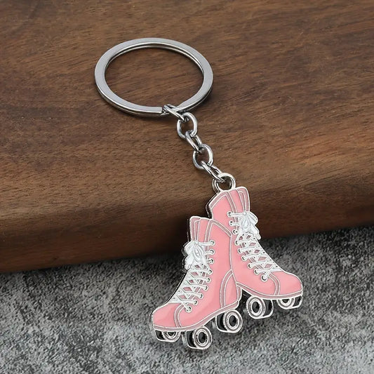 Roller Skates Keyring - Pink