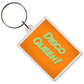 Pop Art Roller Skating Keyring (05)