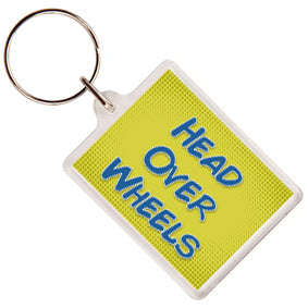 Pop Art Roller Skating Keyring (07)