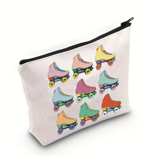 Roller Skating Makeup Bag