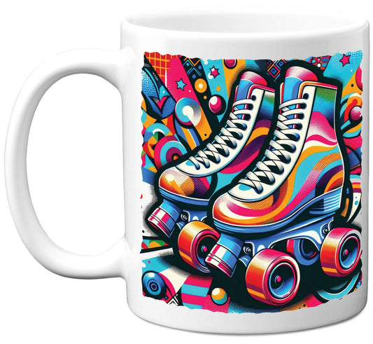 Pop Art Roller Skating Mug (03)