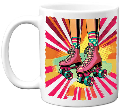 Pop Art Roller Skating Mug (05)