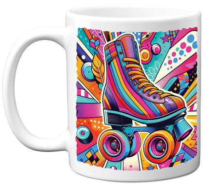 Pop Art Roller Skating Mug (06)