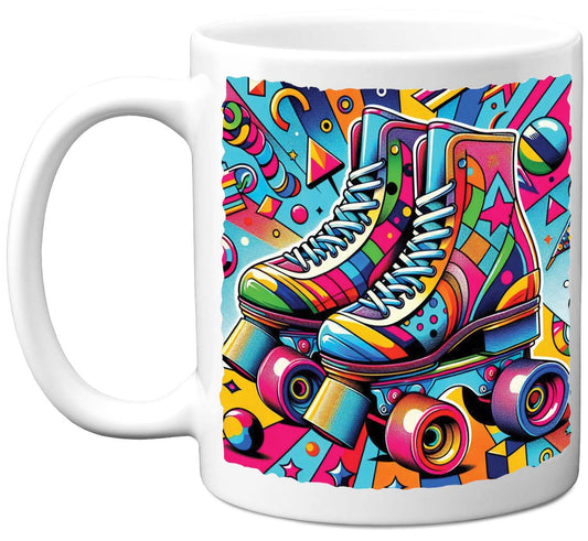 Pop Art Roller Skating Mug (07)