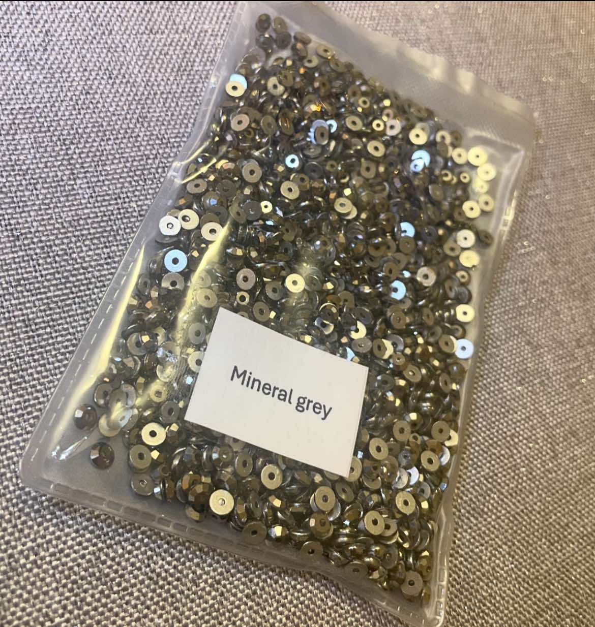 Mineral Grey - SS16 Drilled Sew On Crystal Rhinestone Gems 1440pcs