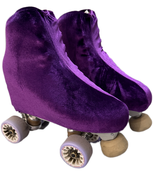 Purple Velvet Boot Covers