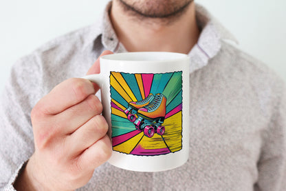 Pop Art Roller Skating Mug (01)