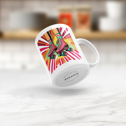 Pop Art Roller Skating Mug (05)