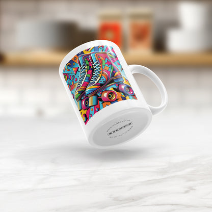 Pop Art Roller Skating Mug (07)