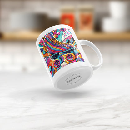 Pop Art Roller Skating Mug (06)