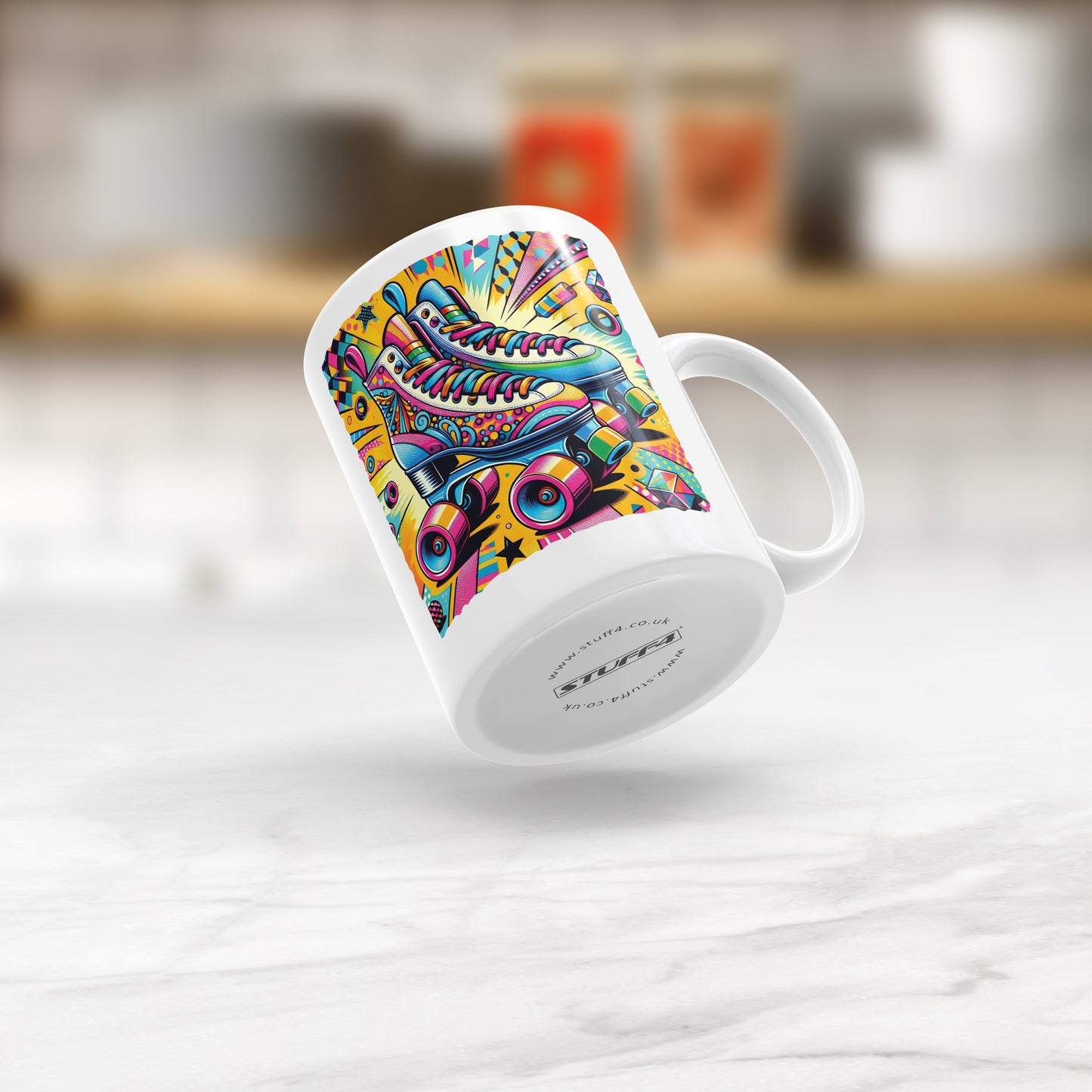 Pop Art Roller Skating Mug (04)