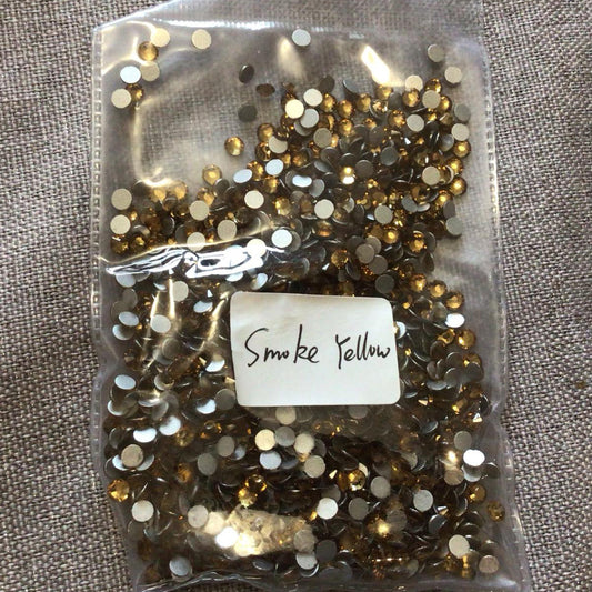 Smoke Yellow - SS16 Non Hotfix Crystal Rhinestone Gems 1440pcs