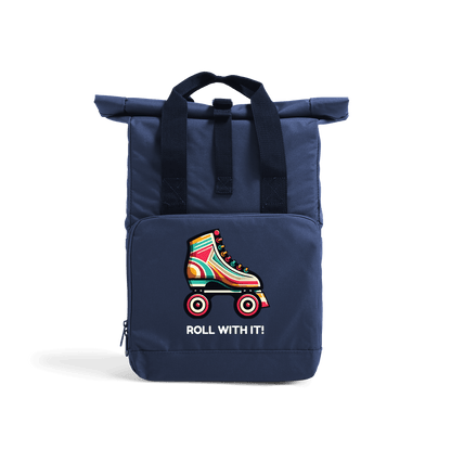 Navy Dusk Sample Recycled Twin handle Roll-Top Backpack