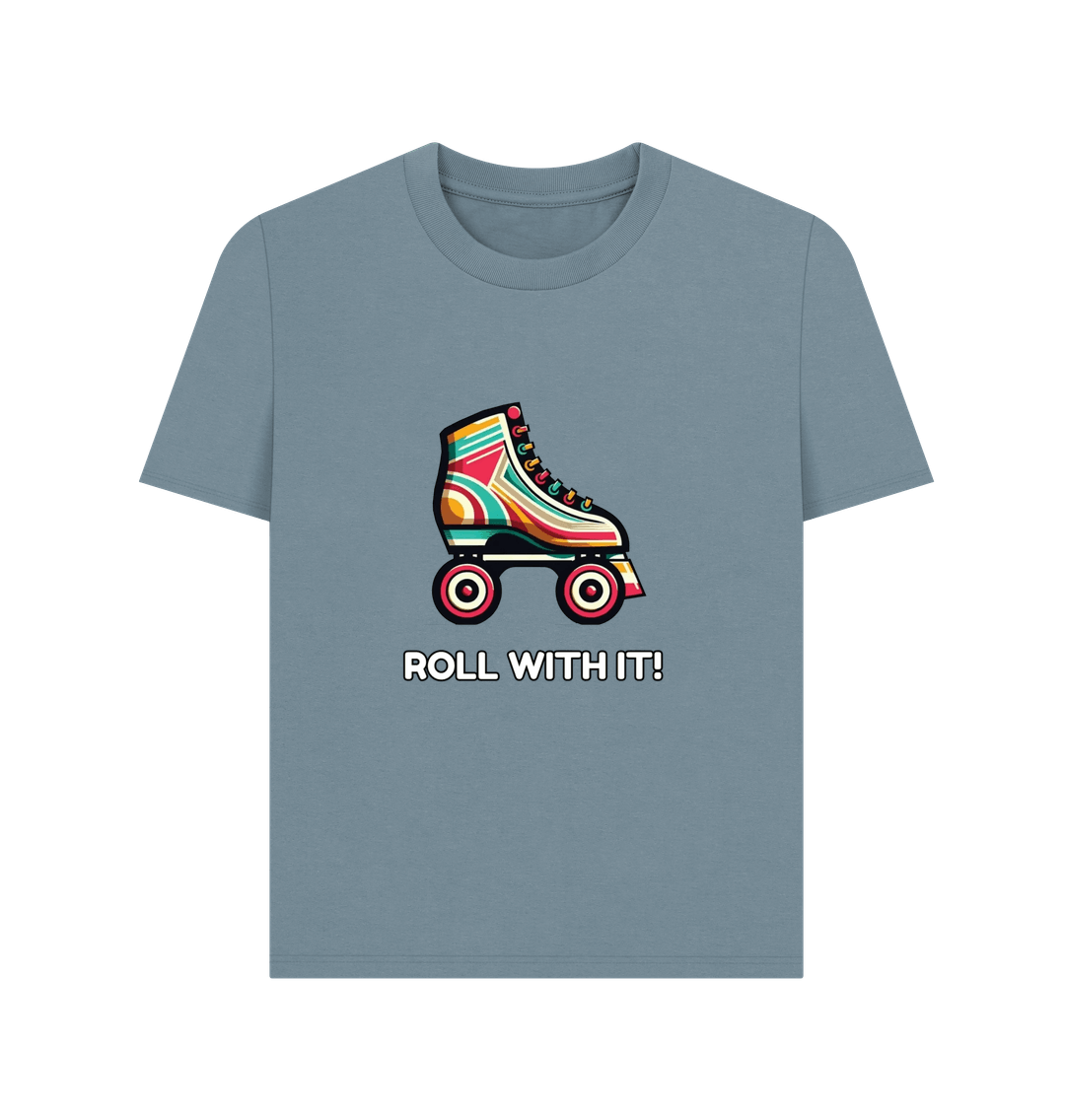 Stone Blue Sample Women's Plain T-shirt