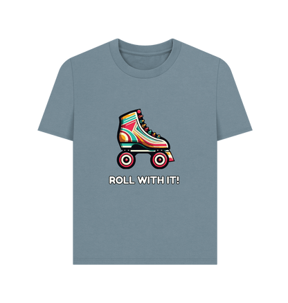 Stone Blue Sample Women's Plain T-shirt