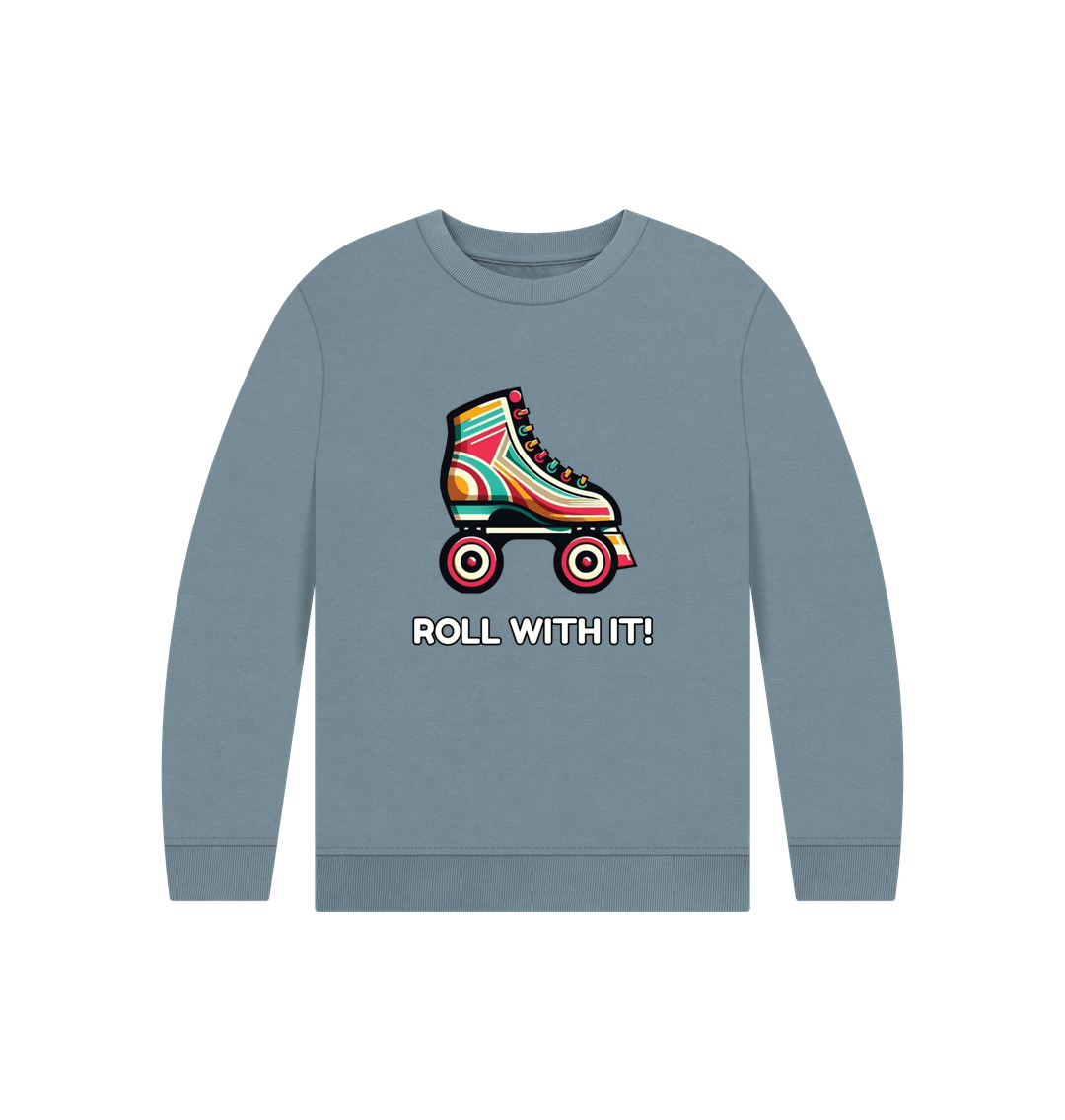 Stone Blue Sample Kids' Organic Jumper