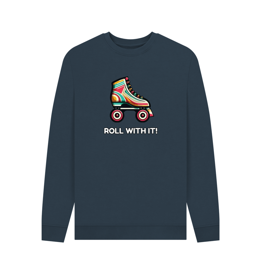 Navy Blue Sample Men's Crew Neck Sweater