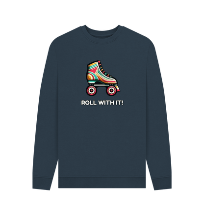 Navy Blue Sample Men's Crew Neck Sweater